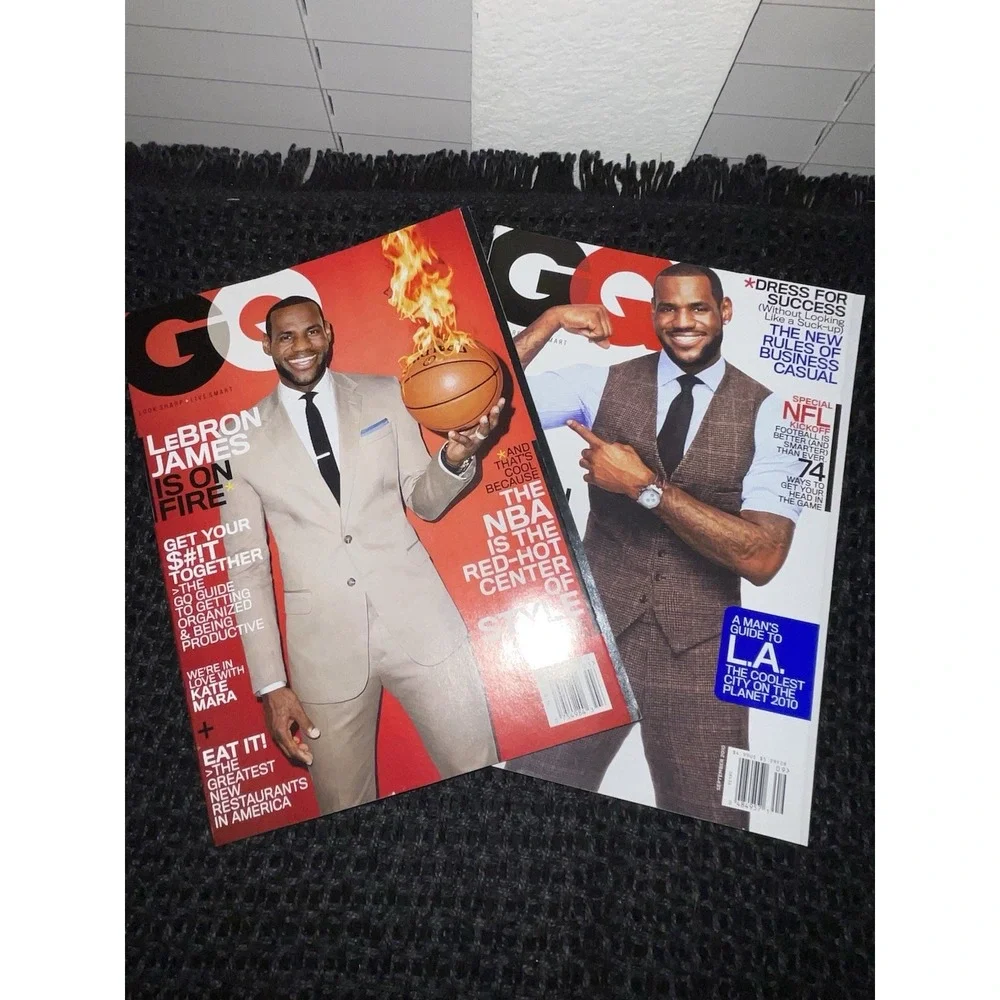 LeBron James GQ Magazine Sept‎ 2010 & March 2014